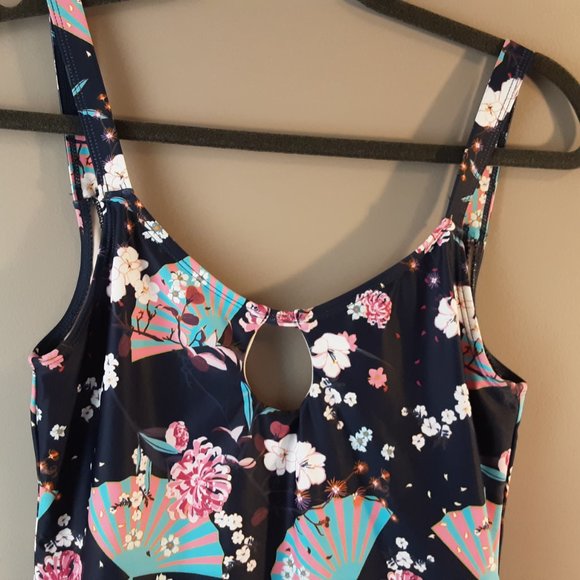 New Mosmann Navy Floral One Piece Bathing Suit | NWT S, M, L - Picture 8 of 16